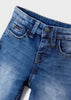 Pantaloncino jeans bambino super soft blu