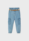 Pantalone fluido jeans bambina Mayoral Lyocell Tencel™