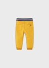 Pantalone soft Jogger neonato Mayoral giallo