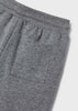 Pantaloni tuta basic bambino Mayoral cotone garzato grigio