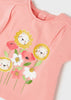Set 2 T-Shirt neonato Mayoral rosa stampa florelae