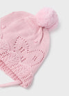 Set 3 pezzi rosa cappello sciarpa e manopole neonata Mayoral