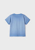 T-shirt bambino Mayoral stampa elefanti azzurra