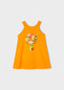 Vestito bretelle bambina Mayoral bambola arancione